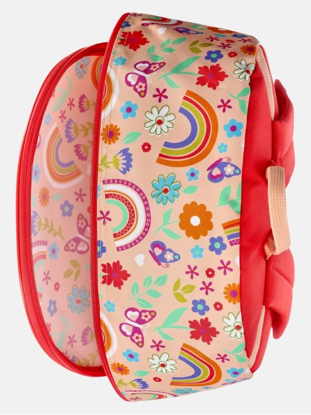 Kids Backpack with Rainbow & Floral Print W